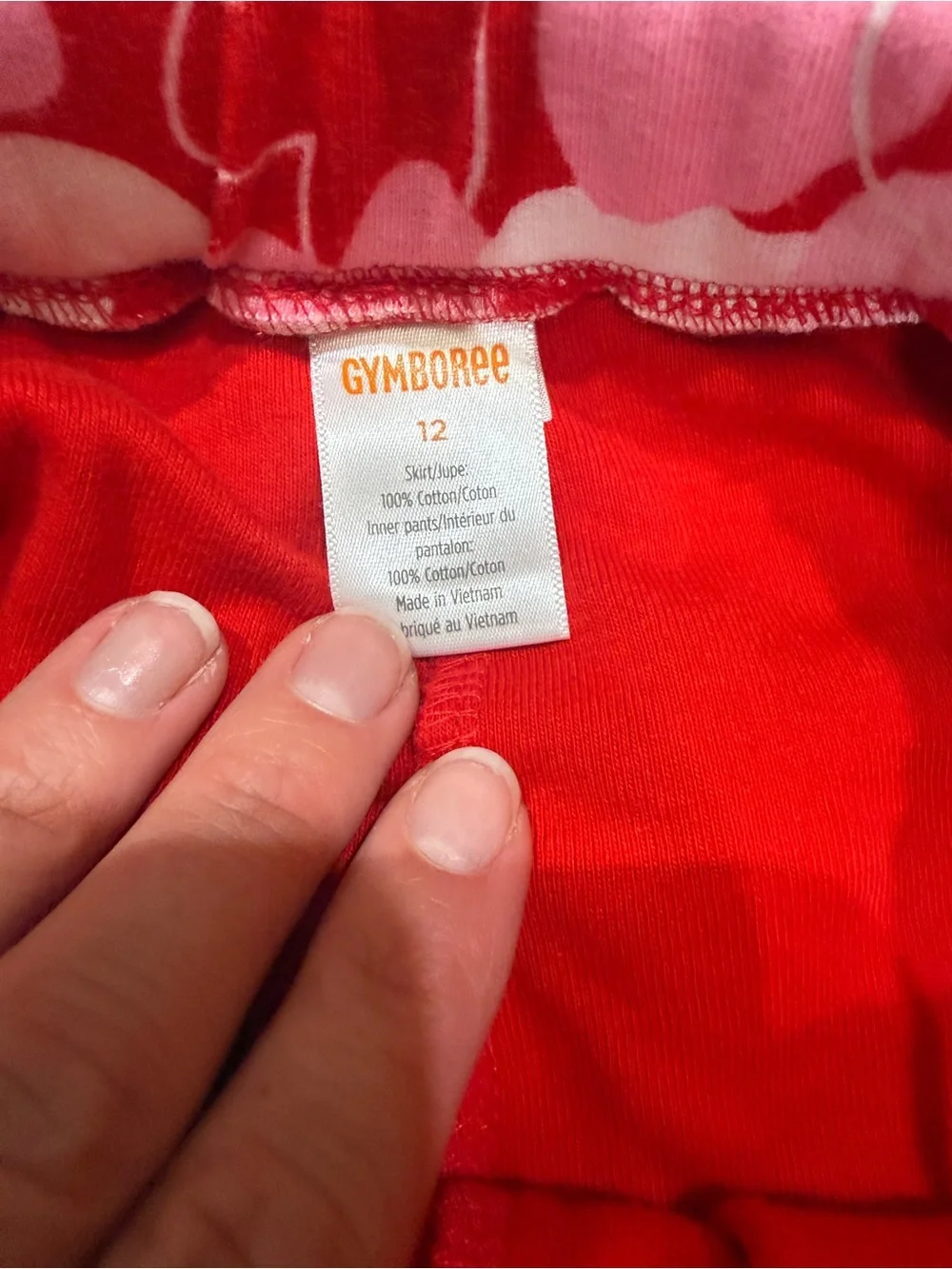 Size 12 girls Gymboree heart skirt. Valentines skirt.